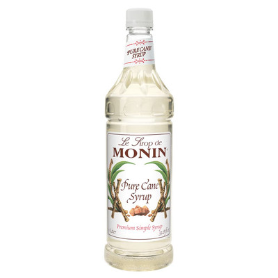 Monin Pure Cane Syrup 33.81 Fl Oz Allergen Free for Coffee Tea Cocktails