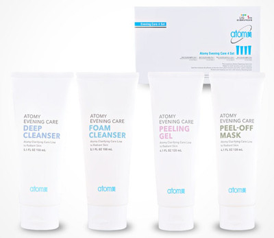 Atomy Evening Care 4 Set Deep Foam Cleansers Peeling Gel Mask / Tracking