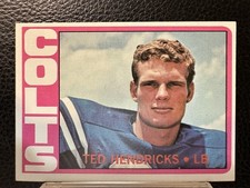 1972 Topps Ted Hendricks #93 ROOKIE VINTAGE CARD . rookie card picture