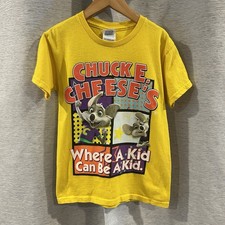 Chuck E Cheese “Where A Kid Can Be A Kid” Yellow Shirt Youth Small