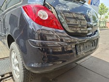 Opel Corsa D orig Stoßfänger Stoßstange hinten 2HU Saphirschwarz Metallic Bj 200
