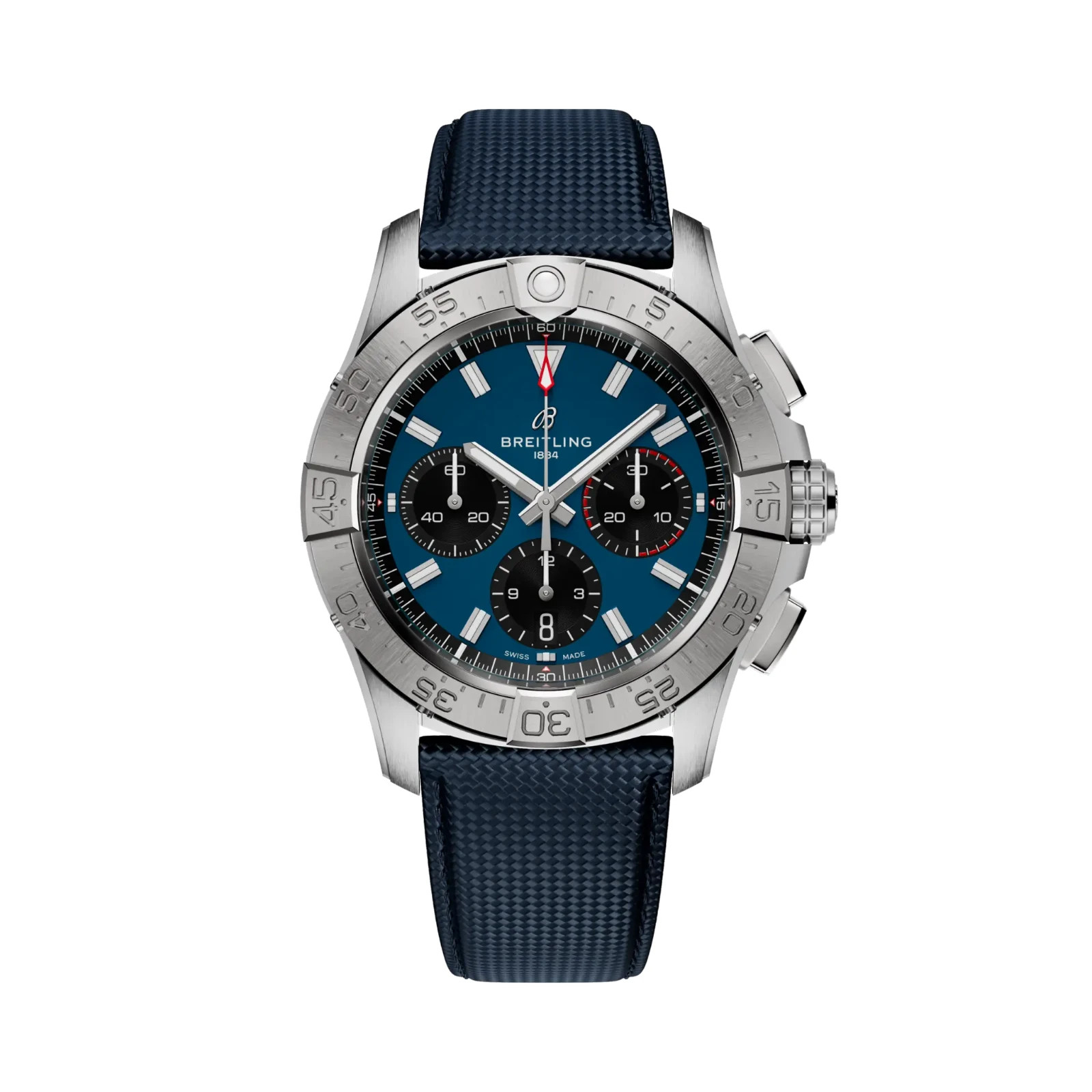 Breitling Avenger B01 Chrono 42 Blue Dial Strap Ref AB0146101C1X1