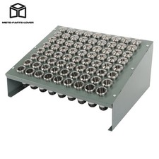 72 Pack 5C Collet Set High Precision 0.0005" Accuracy 64th Sizes with Rack