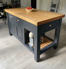 Freestanding Kitchen Island Blue by Chalon