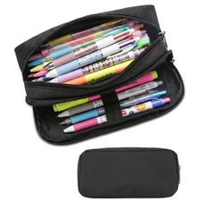 Large Pencil Case, Big Capacity Pencil Pouch with 2 Compartments