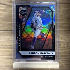 2021 Panini Elite Extra Edition Landon Marceaux Prime Numbers /72 RC #80