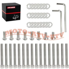 304 Stainless Steel Clutch Primary Cover Bolts Kit Set for Harley Iron 883 1200