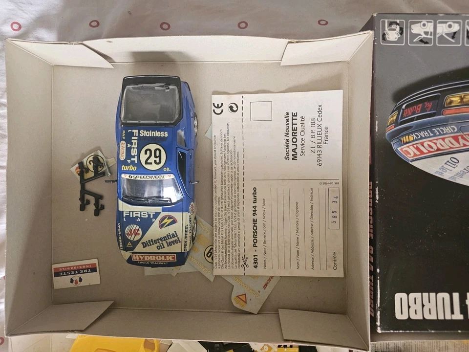Lotto 3 modellini auto Tamiya / Maquette 1/24 vintage (Porsche 944 Turbo, Alpine - Immagine 2 di 4