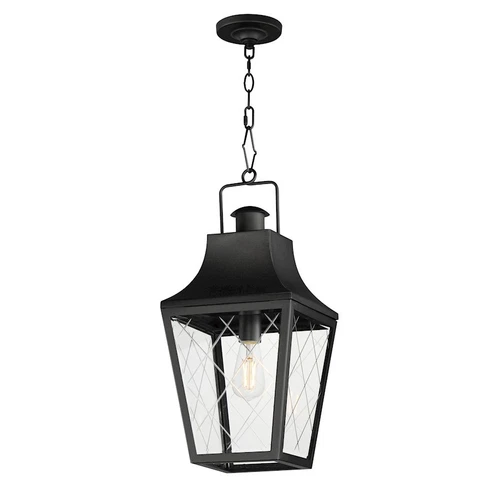 Maxim Lighting Storybook 1 Light Outdoor Pendant, Black/Clear - 30369CLBK - Picture 1 of 1