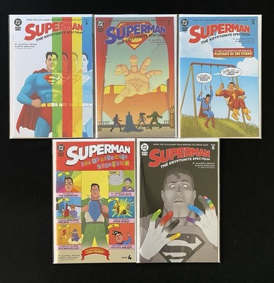 SUPERMAN KRYPTONITE SPECTRUM 1-5 NM Full Run Unread DC Black Label Ice Cream Man