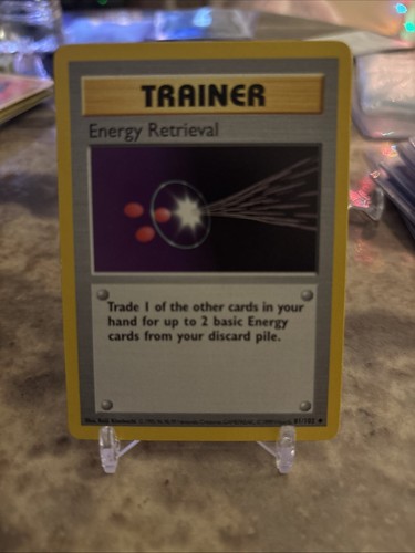 Pokémon Energy Retrieval Trainer 81/102 SHADOWLESS Uncommon - Bild 1 von 2
