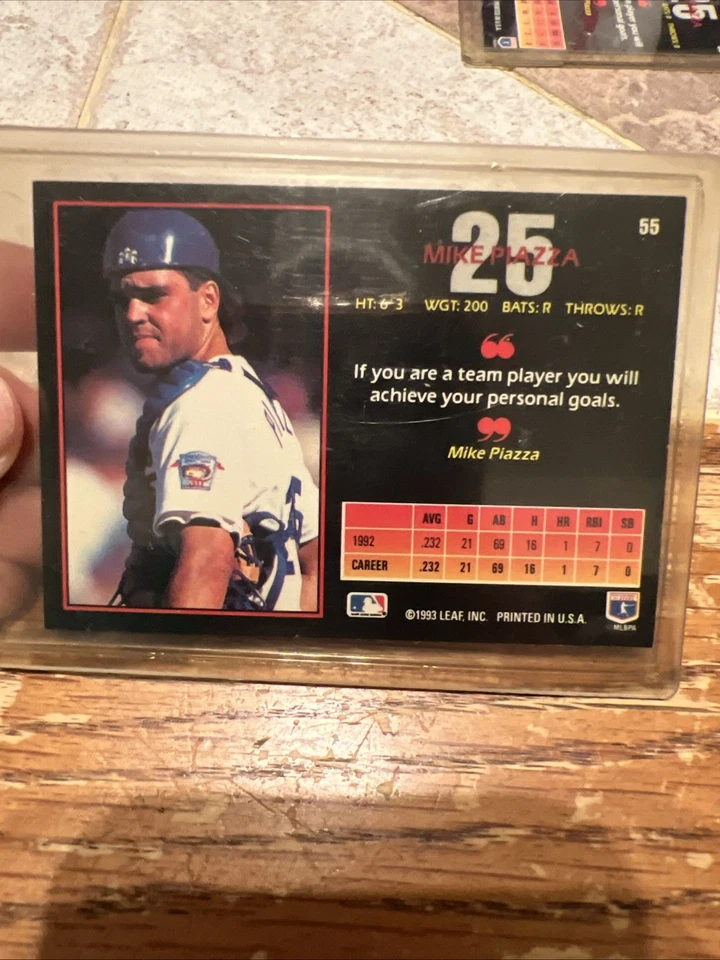 1993 Triple Play #55 Mike Piazza - Image 4 of 4