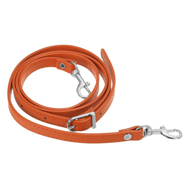 "Lederhandtaschengurt Ersatz 47\", Pu Verstellbarer Mit Silber-Hardware, Orange"-image