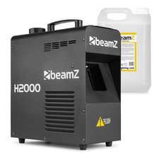 BeamZ H2000 DMX Haze Machine with 5L Water Based Haze Fluid for Lighting