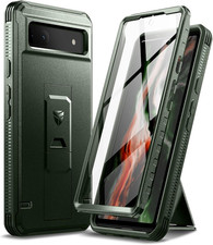for Google Pixel 6A 5G Case, [Built in Screen Protector and Kickstand] Heavy Dut
