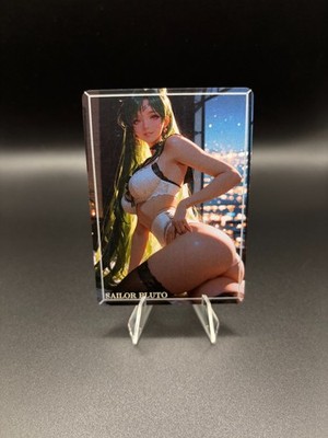 Sailor Pluto Waifu Card TCG Full Art Waifu Legends Custom Goddess Anime