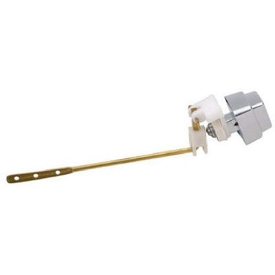 Master Plumber Toilet Handle Tank Flush Lever, Push-button, Side Mount, Chrome
