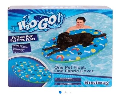 H2O Go! Pet Float  With Removable Fabric Cover 56'' X 37.5'' X 6.5'' Dog Float