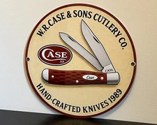 Case Cutlery Knives  Vintage  Style Metal Sign 100th Anniversary
