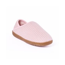 Women's Minnetonka Packaway Fabric Slipper Collabsible Heel Pink blush