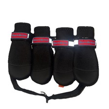 Bark Brite Neoprene Paw Protector Dog Boots, 4-Piece, Size S, Reflective