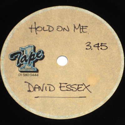 DAVID ESSEX Hold On Me 7'' UK Acetate Tape One 45 No Substitutes 1982 82