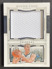 Hunter Tyson 2023-24 Panini National Treasures Colossal Materials RC /99 #CR-TYS