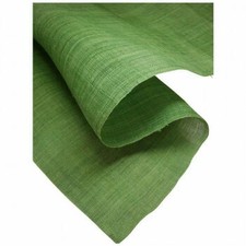 Solid hemp noren in spinach green  approximately 88 cm in width and From Japan