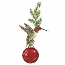 Vicki Sawyer Paperproducts Holiday Ornament Bird Franklin Paper Beverage Napkins
