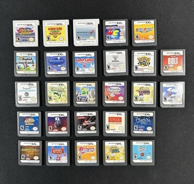  Lot Of 27 Nintendo 3DS & DS Cartridges Plus Case 100% Authentic ￼