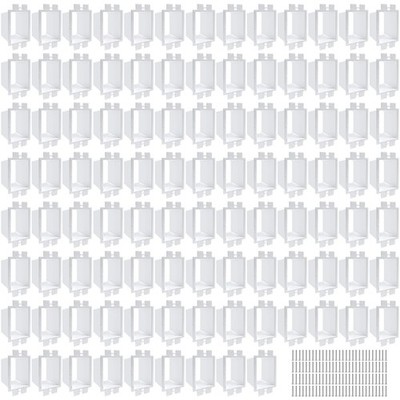 100PCS BE1-2 Electrical Outlet Box Extenders with 200PCS Screws, white