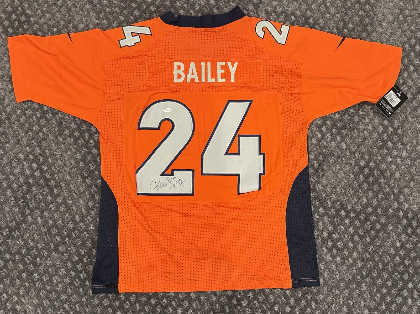 Champ Bailey Autographed Signed Denver Broncos Nike Elite Football Jersey COA 