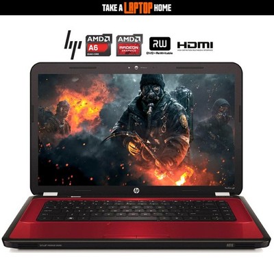 HP Red Pavilion Laptop SSD Laufwerk Space HD 15,6'' Breitbild WLAN Office HDMI DVD