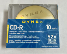 Dynex CD-R 10 Pack With Jewel Cases 80 Min 700 MB/700 Mo NEW