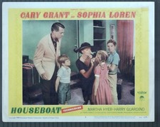Houseboat Lobby Card 3 Cary Grant Sophia Loren Comedy