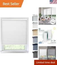 Light Filtering Cordless Cellular Shades, 58W x 48H - Privacy in Morning Mist