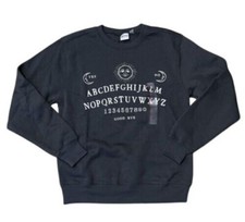 Ouija Women's Oversized Long Sleeve Fleece Ouija Board Sweatshirt Black Size XS