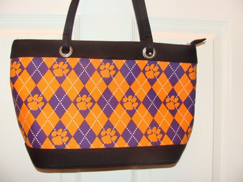 CLEMSON UNIVERSITY ~ Bolso de Hombro Cartera ~ 13”x8”~ Excelente Estado ~ - Imagen 7 de 10