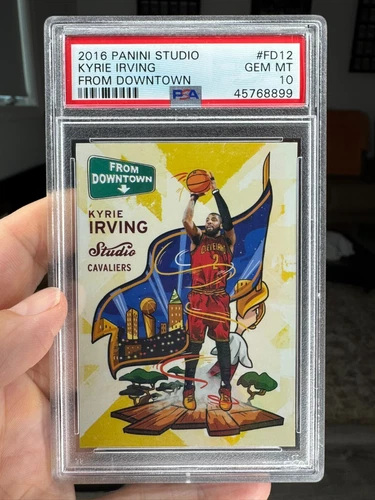 2016-17 Panini Studio From Downtown Kyrie Irving Case Hit SSP PSA 10 Gem Mint