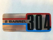 Decal-304 2bbl-amc-jeep-commando-cj5-jeep-fsj-wagoneer-amc Air Cleaner Decal