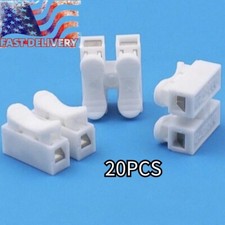 20pcs White Quick Splice Lock Wire Connectors Electrical Cable Terminals CH-2