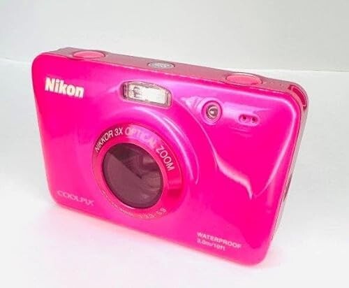 Nikon COOLPIX S30 10.1MP Waterproof Digital Camera Pink Tested