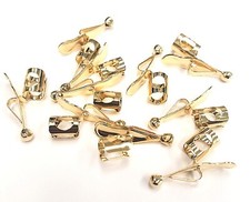 15 Genuine Faultless Pocket Pan/Pencil Clips GOLD-Made in USA