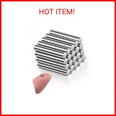 200Pcs Small Magnets, 3x2 mm Mini Tiny Round Magnets, Micro Magnets for Crafts,
