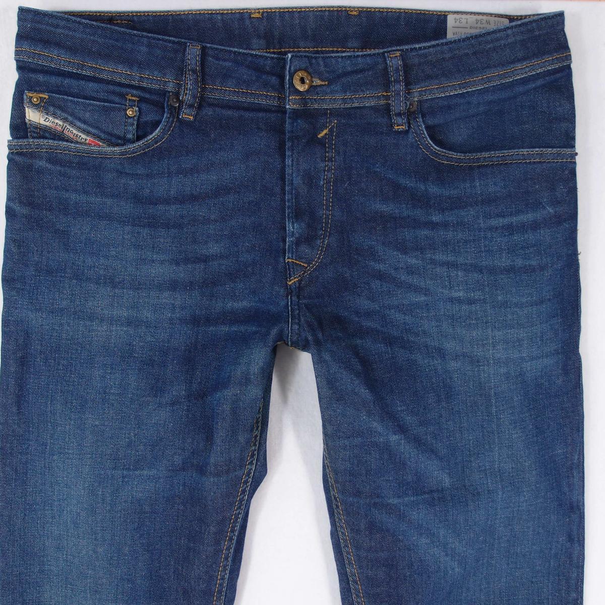 Mens Diesel WAYKEE 0837N Stretch Straight Blue Jeans W34 L34 eBay