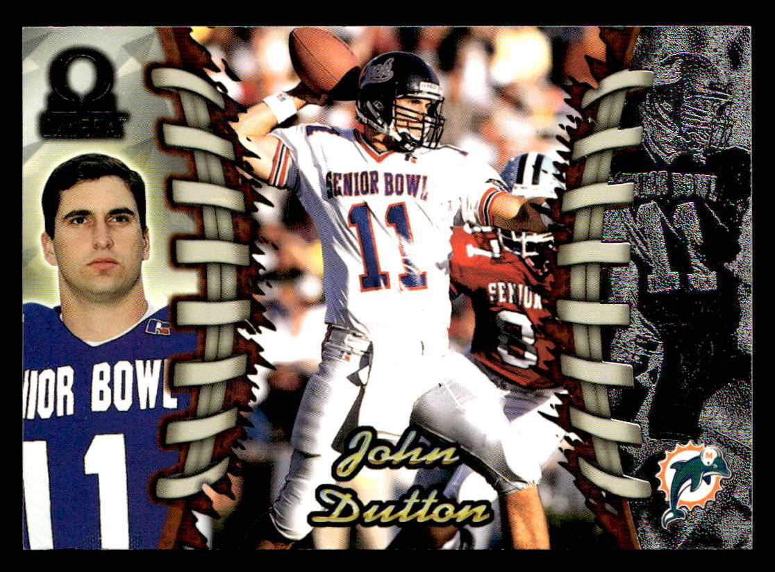 John Dutton 1998 Pacific Omega Rookie Card #125 Miami Dolphins