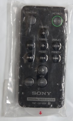 Genuine Original Sony remote RMT-CXF100iP PERSONAL AUDIO SYSTEM 