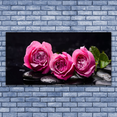Impression sur verre Image Tableau 140x70 Floral Fleur