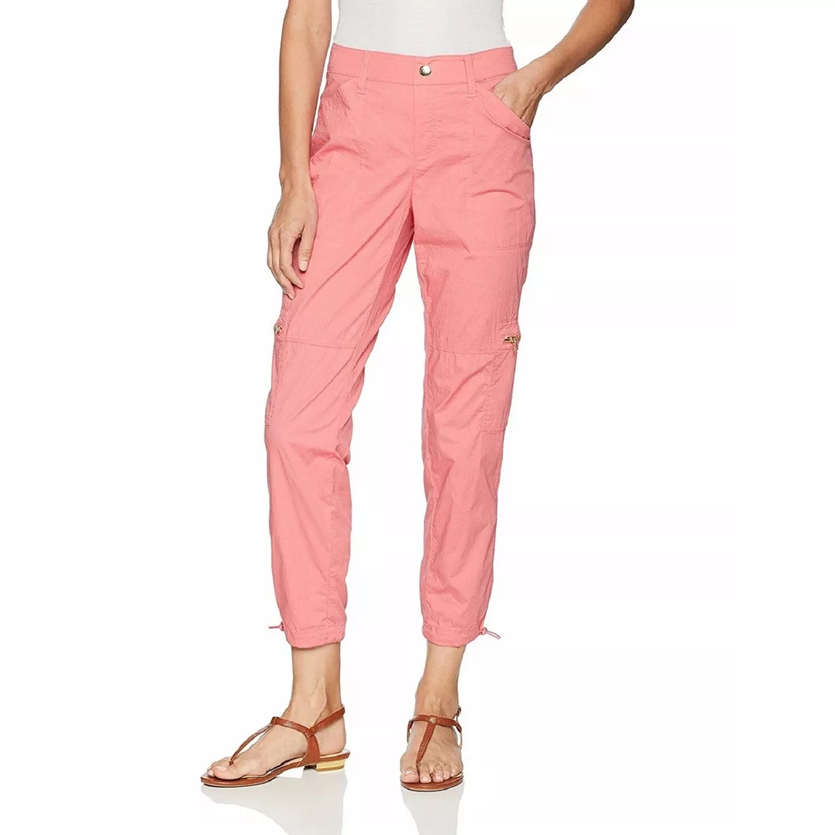 RAFAELLA WOMEN S RIPSTOP ANKLE CARGO PANT SELECT COLOR SIZE NEW
