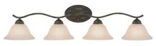 TRANS GLOBE Lighting 2828 Bronze Four Light Down Lighting Bathroom Fixture
